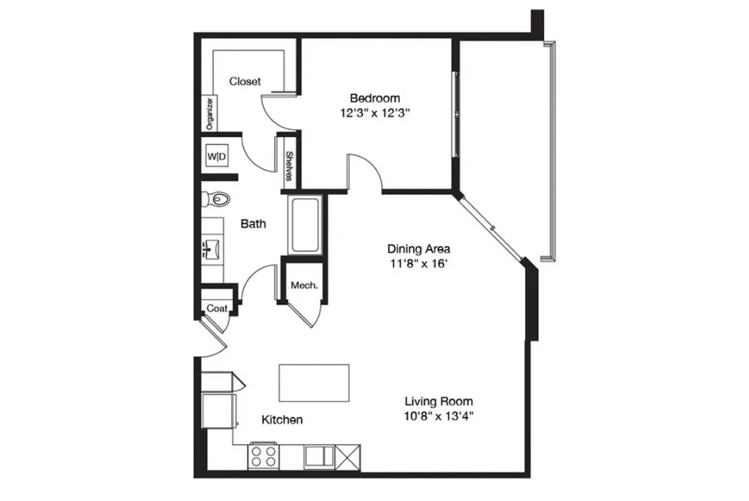 3700M Residences Rise apartments Dallas Floor plan 30
