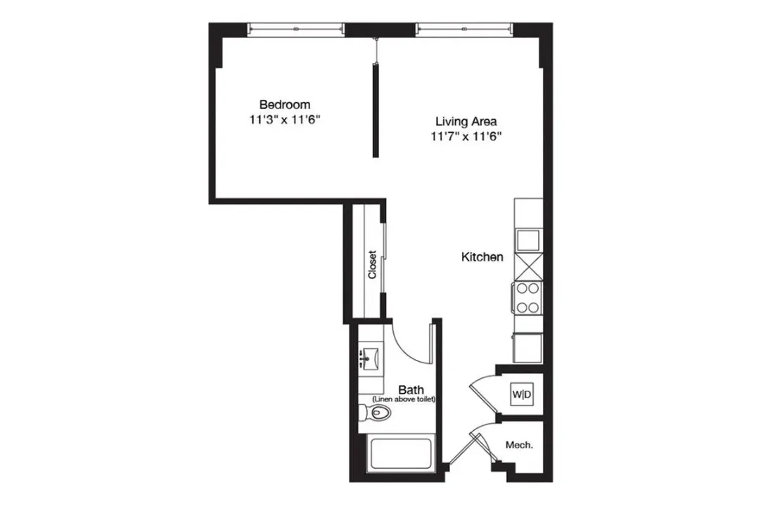 3700M Residences Rise apartments Dallas Floor plan 5