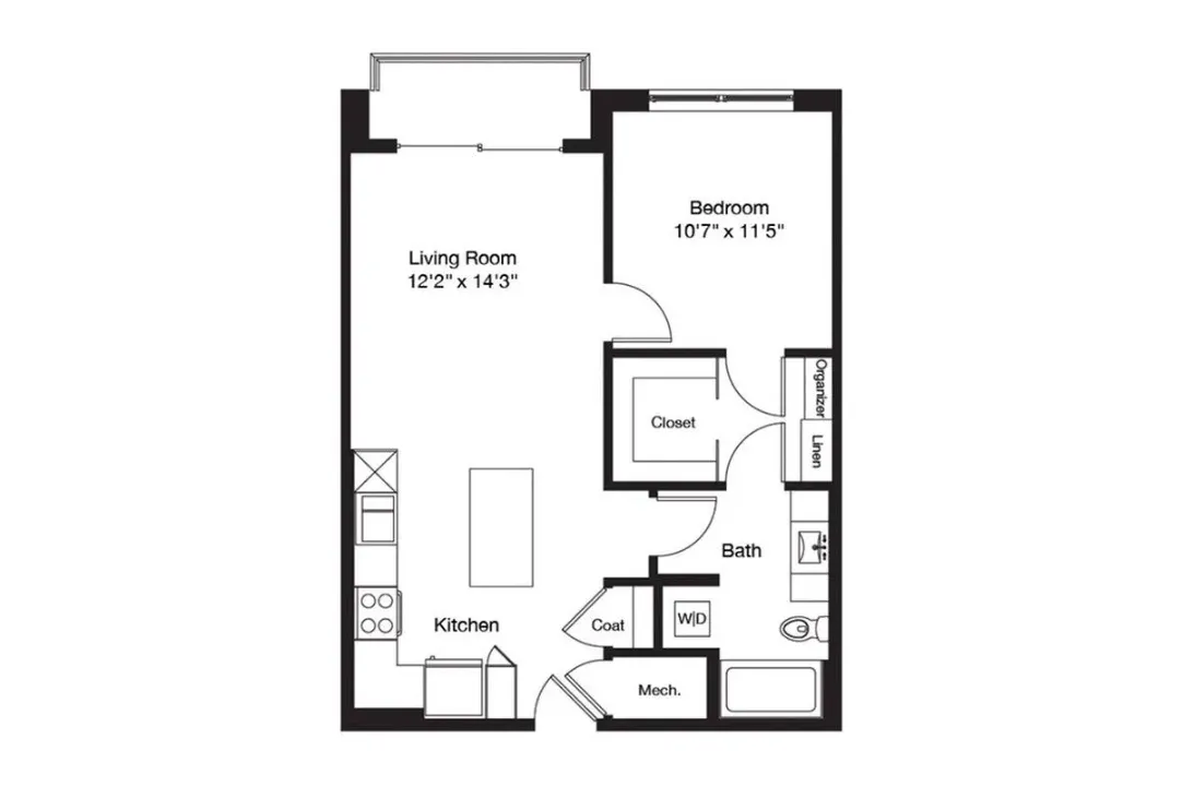 3700M Residences Rise apartments Dallas Floor plan 51
