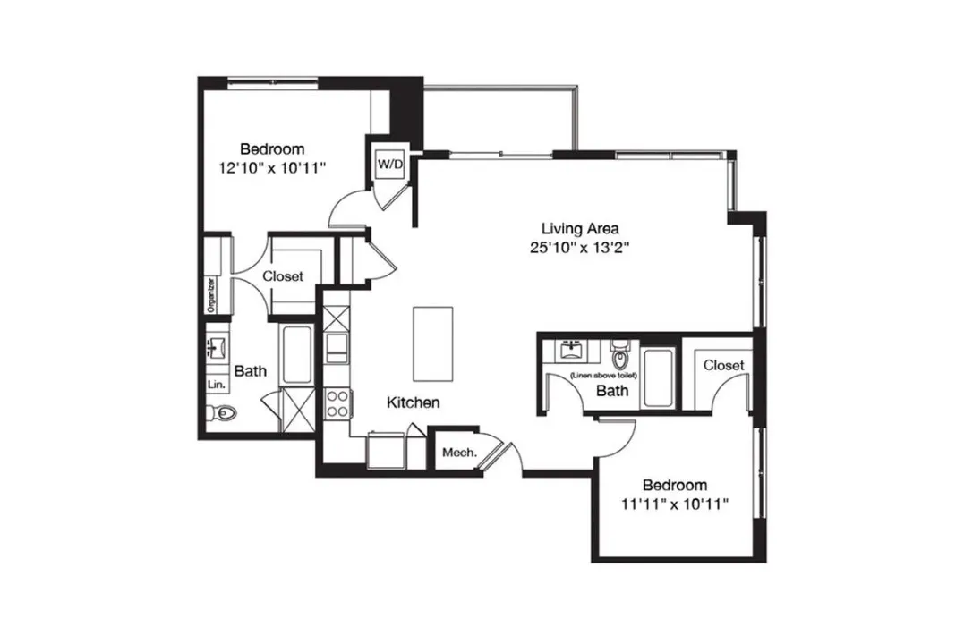 3700M Residences Rise apartments Dallas Floor plan 56
