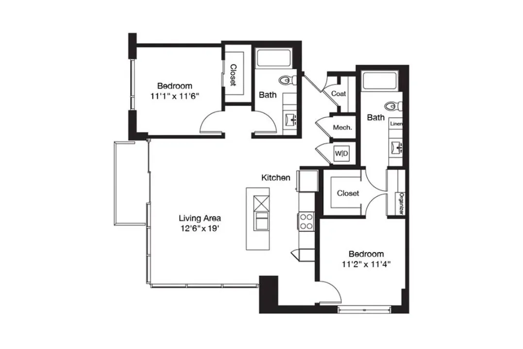 3700M Residences Rise apartments Dallas Floor plan 63