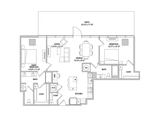 AMLI Fountain Place Rise Apartments Dallas FloorPlan 17