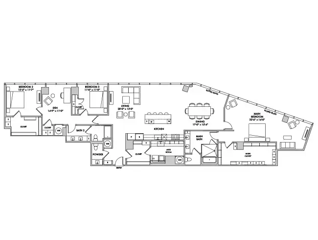 AMLI Fountain Place Rise Apartments Dallas FloorPlan 23