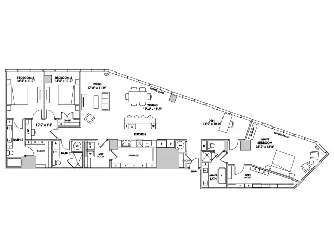 AMLI Fountain Place Rise Apartments Dallas FloorPlan 26