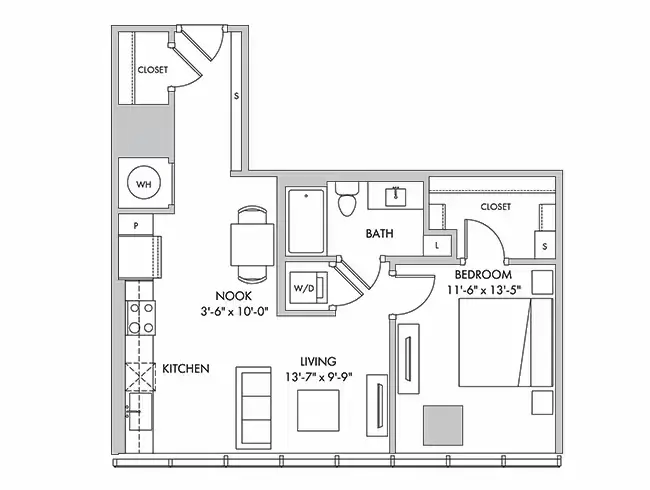 AMLI Fountain Place Rise Apartments Dallas FloorPlan 4