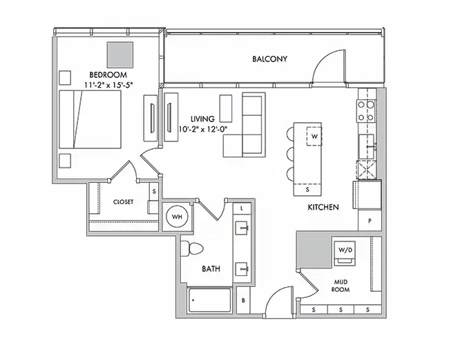 AMLI Fountain Place Rise Apartments Dallas FloorPlan 5