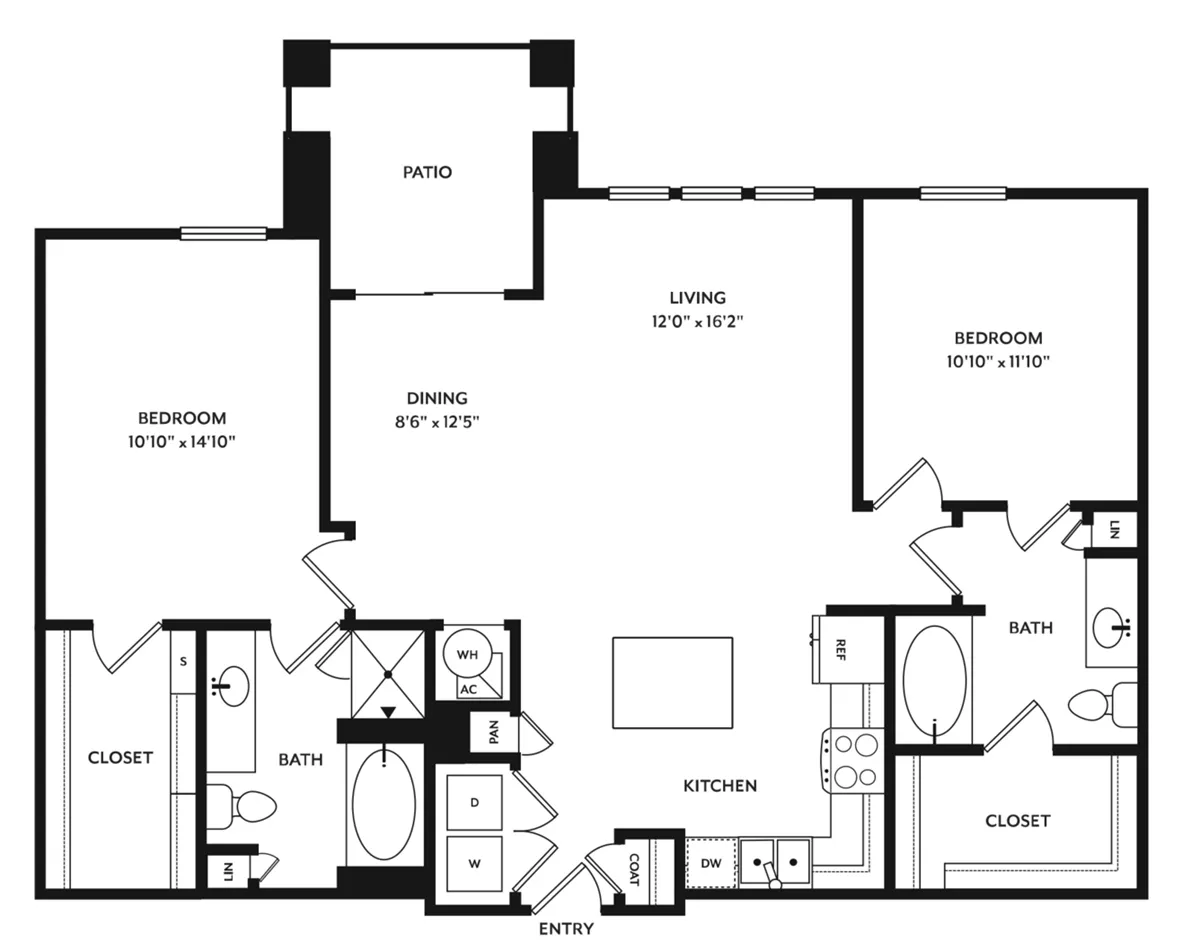 AVE Las Colinas Rise apartments Dallas Floor plan 10