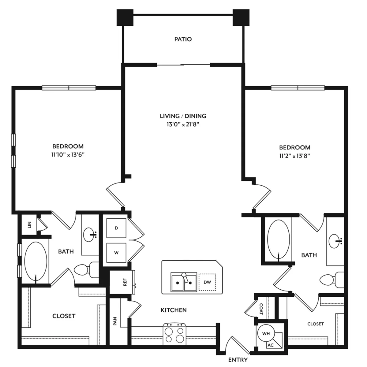 AVE Las Colinas Rise apartments Dallas Floor plan 7