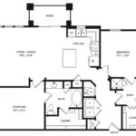 AVE Las Colinas Rise apartments Dallas Floor plan 8