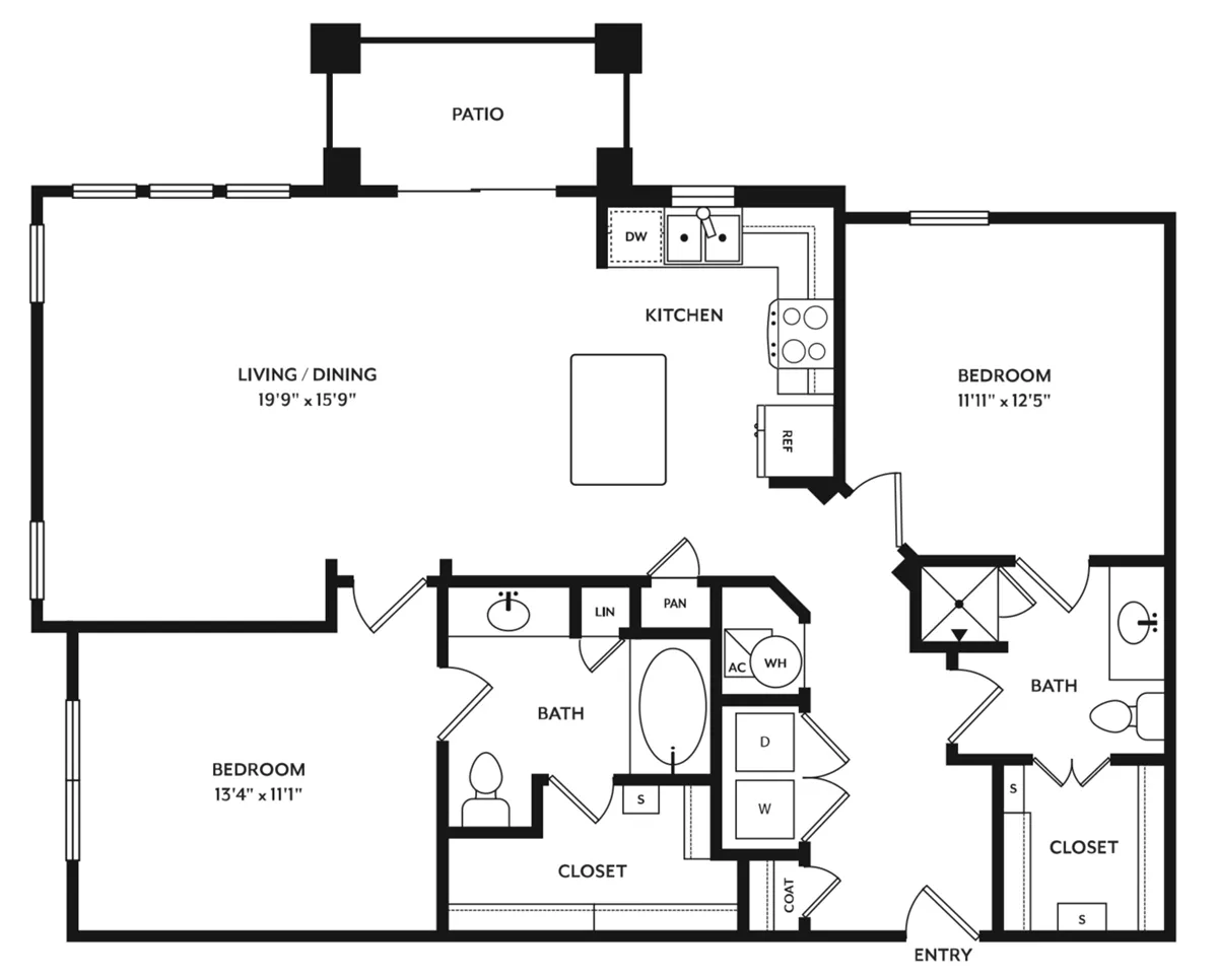 AVE Las Colinas Rise apartments Dallas Floor plan 8