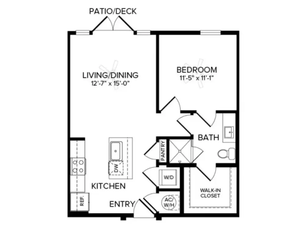 Album Benbrook Rise Apartments Floorplan 1