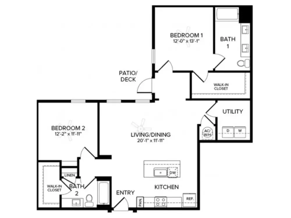 Album Benbrook Rise Apartments Floorplan 13