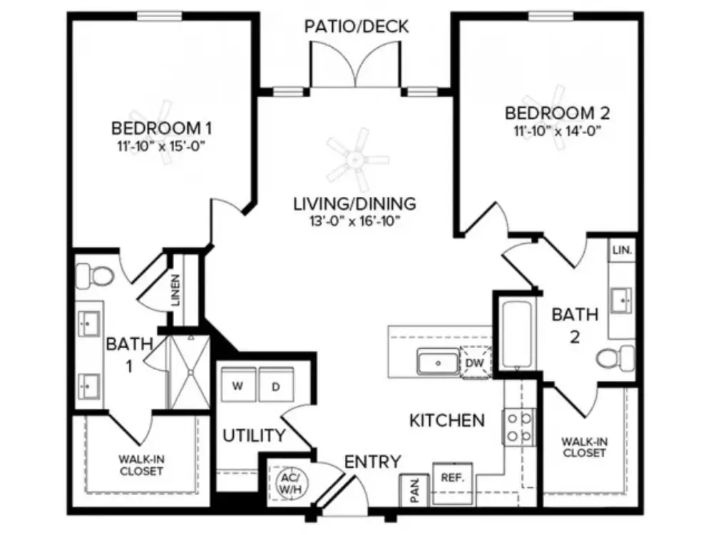 Album Benbrook Rise Apartments Floorplan 14