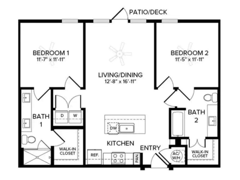 Album Benbrook Rise Apartments Floorplan 8