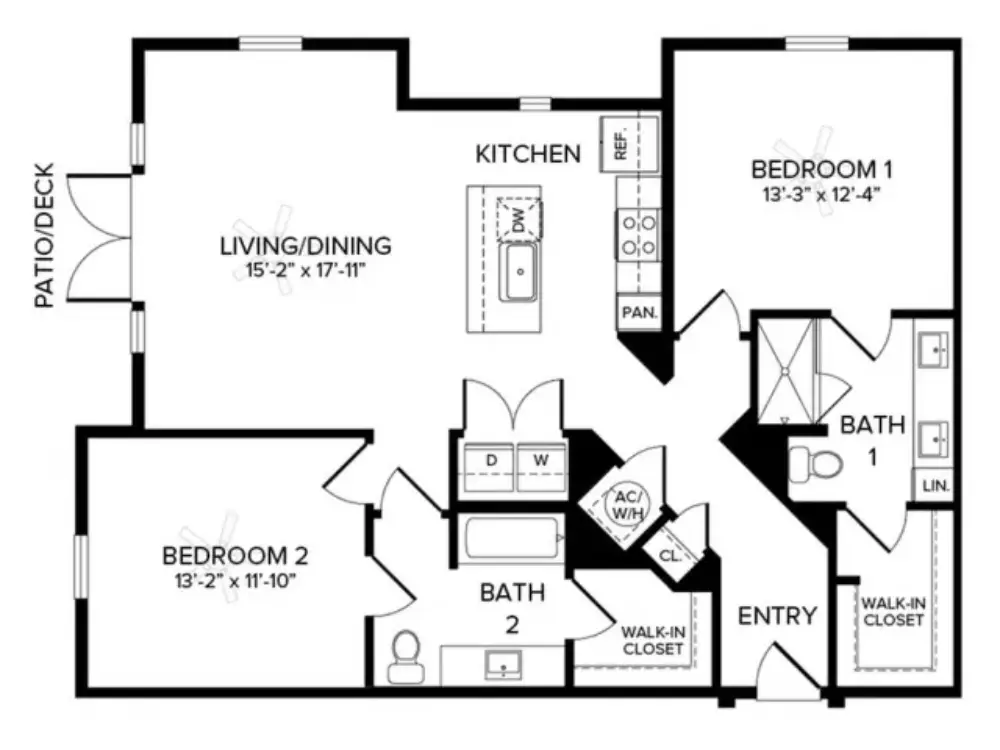 Album Benbrook Rise Apartments Floorplan 9