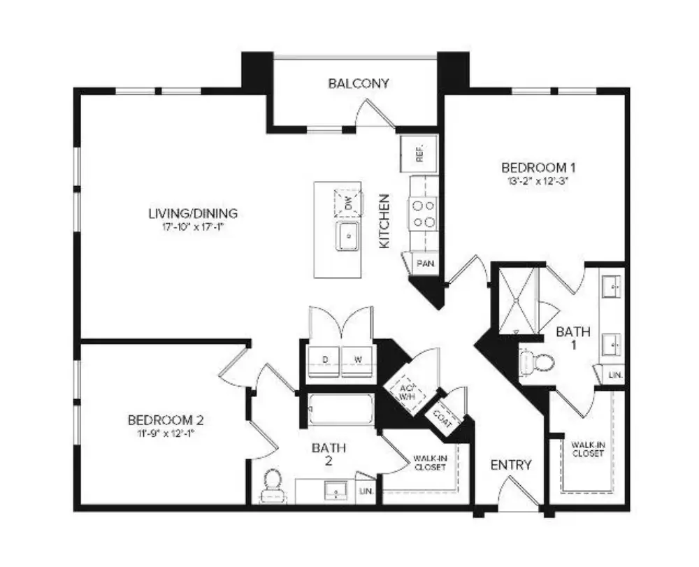 Album Mansfield Rise Apartments Floorplan 4