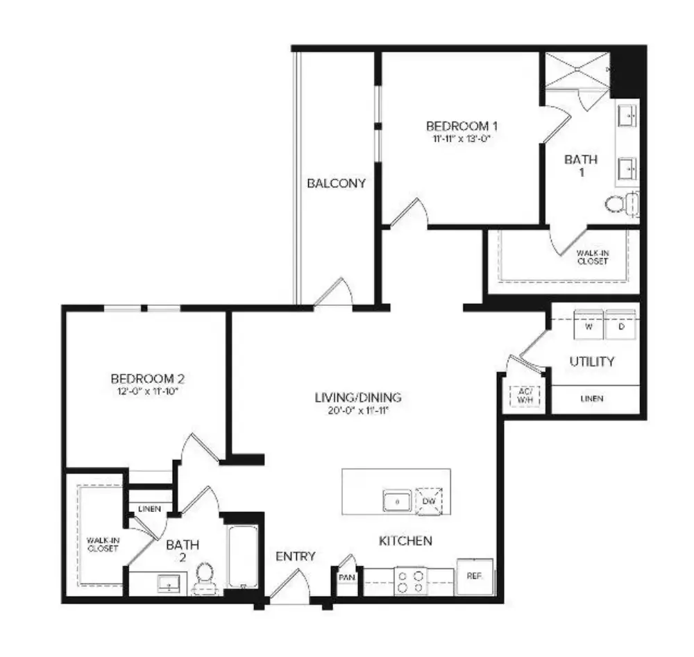 Album Mansfield Rise Apartments Floorplan 5