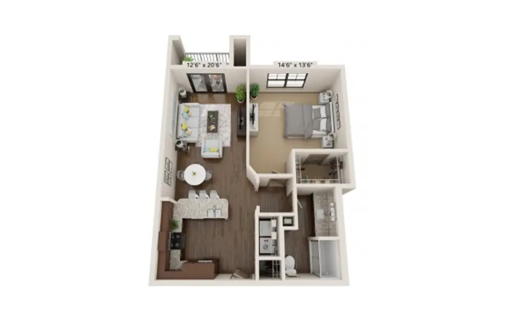 Alders at Rockwall Rise Apartments Floorplan 4