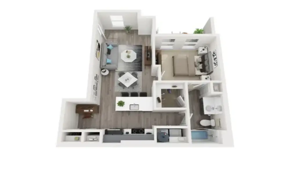 Alta 3Eighty Apartments Rise Apartments Floorplan 2