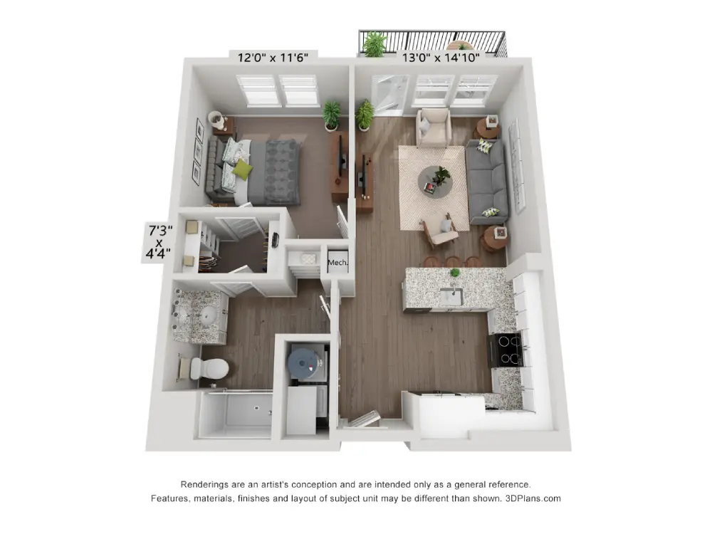 Amberlin at The Station Rise Apartments Floorplan 2