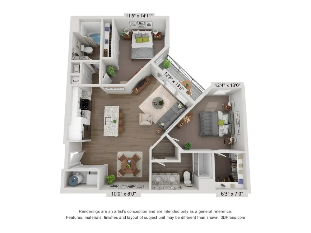 Amberlin at The Station Rise Apartments Floorplan 7