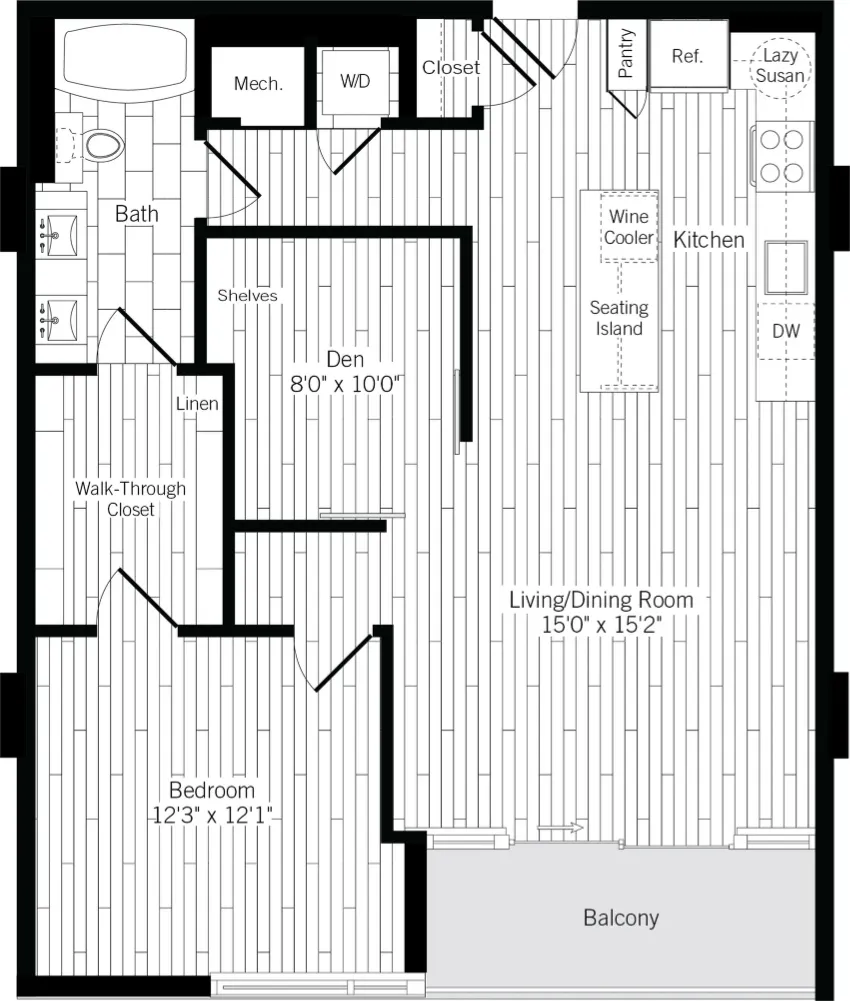 Ardan West Village Rise apartments Dallas Floor plan 11
