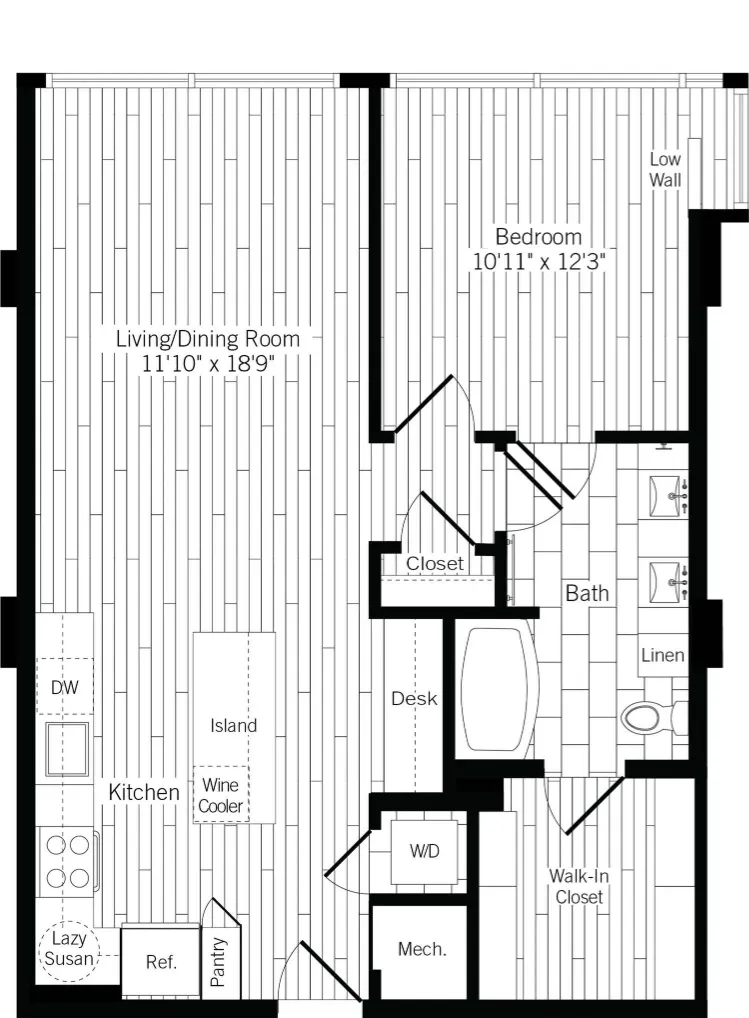 Ardan West Village Rise apartments Dallas Floor plan 12