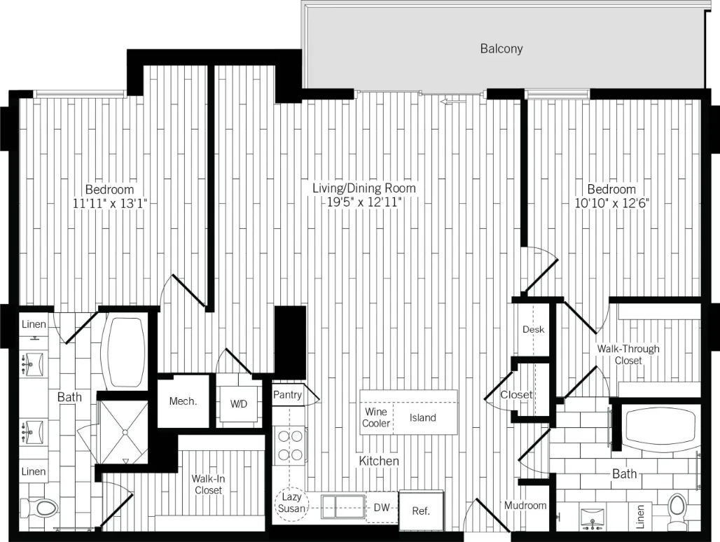 Ardan West Village Rise apartments Dallas Floor plan 17
