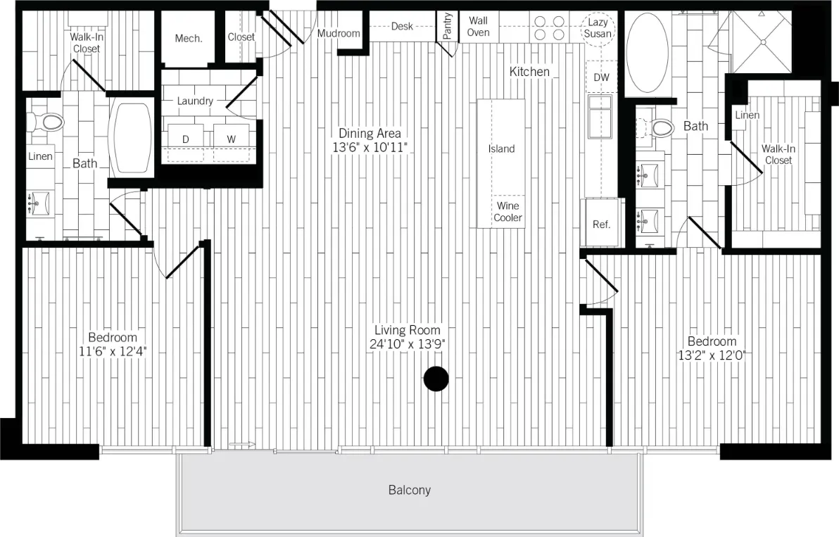 Ardan West Village Rise apartments Dallas Floor plan 18