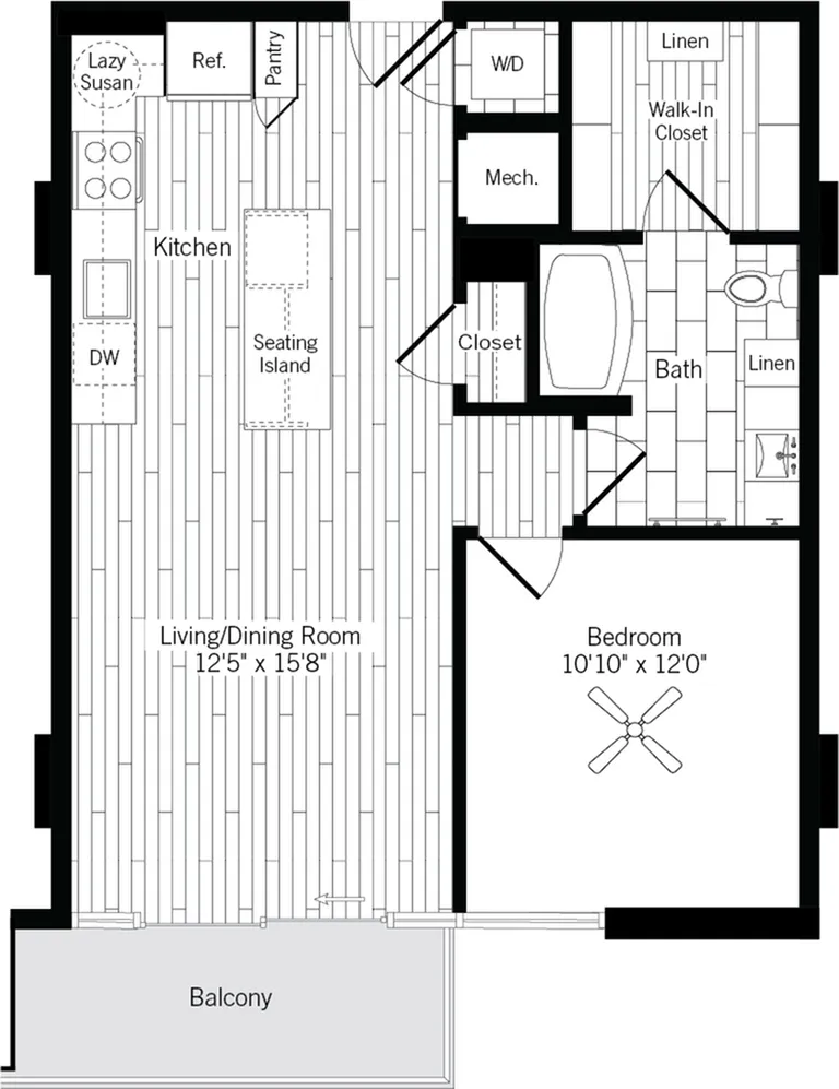 Ardan West Village Rise apartments Dallas Floor plan 3