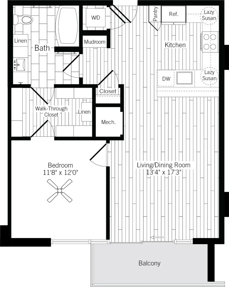 Ardan West Village Rise apartments Dallas Floor plan 6