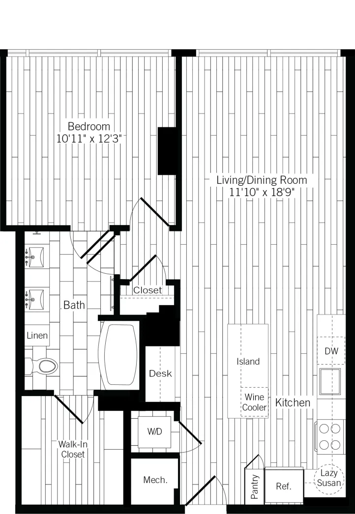 Ardan West Village Rise apartments Dallas Floor plan 7