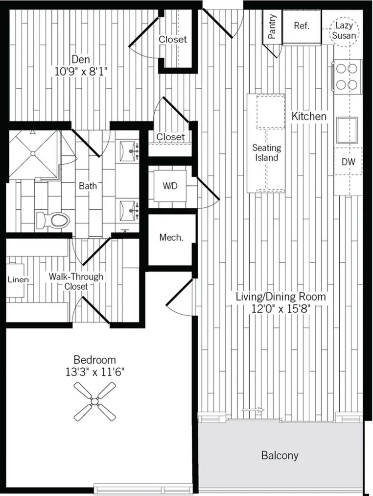Ardan West Village Rise apartments Dallas Floor plan 9