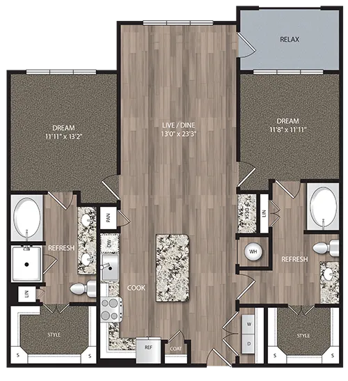Artisan Village Rise apartments Dallas Floor plan 10