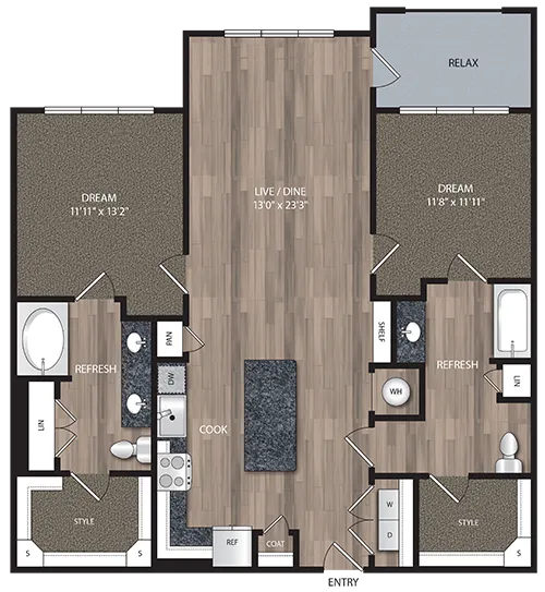 Artisan Village Rise apartments Dallas Floor plan 11