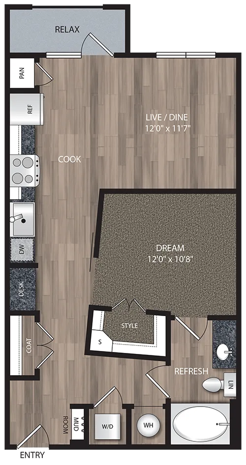 Artisan Village Rise apartments Dallas Floor plan 3