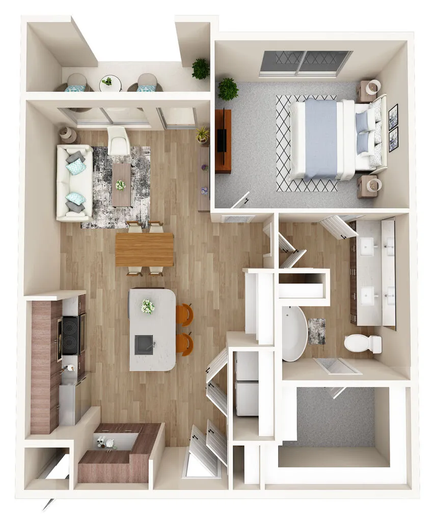 Ascend at 1385 Rise apartments Dallas Floor plan 8