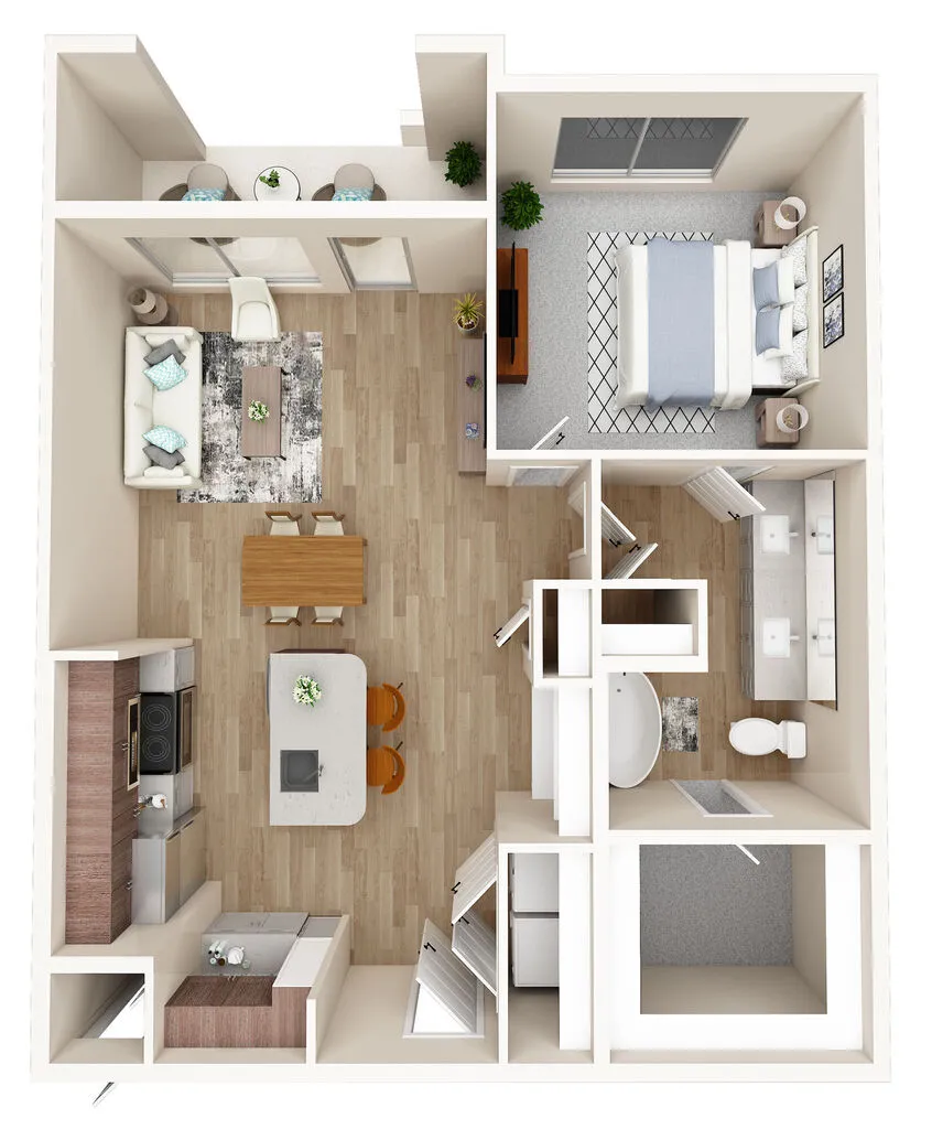 Ascend at 1385 Rise apartments Dallas Floor plan 9
