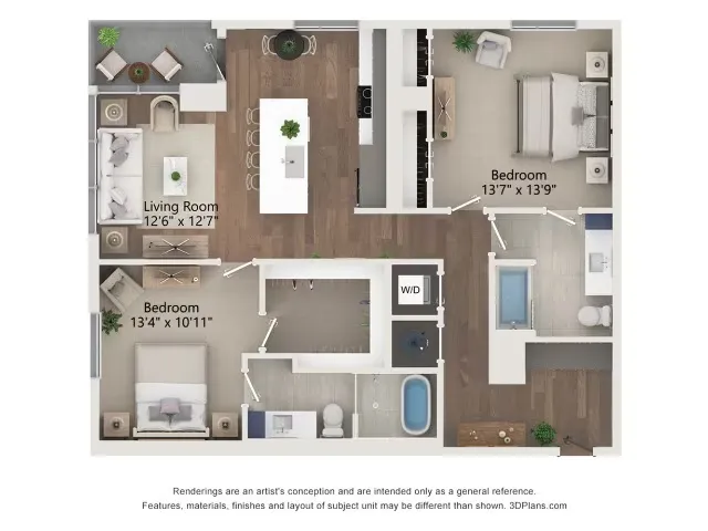 Aster Rise apartments Dallas Floor plan 10