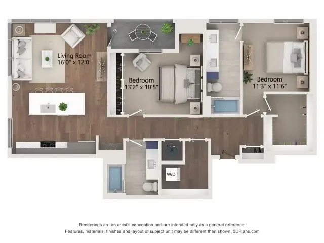 Aster Rise apartments Dallas Floor plan 12