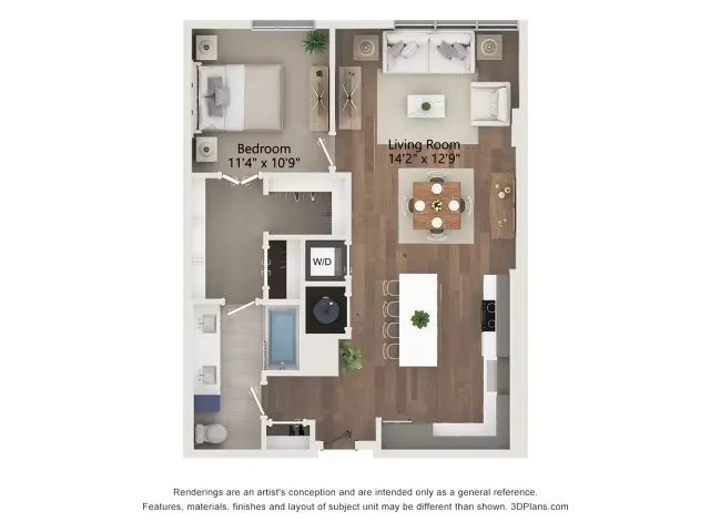 Aster Rise apartments Dallas Floor plan 6