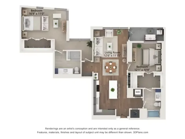 Aster Rise apartments Dallas Floor plan 7