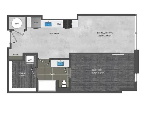 Atelier Rise apartments Dallas Floor plan 12