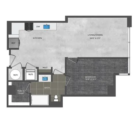 Atelier Rise apartments Dallas Floor plan 14