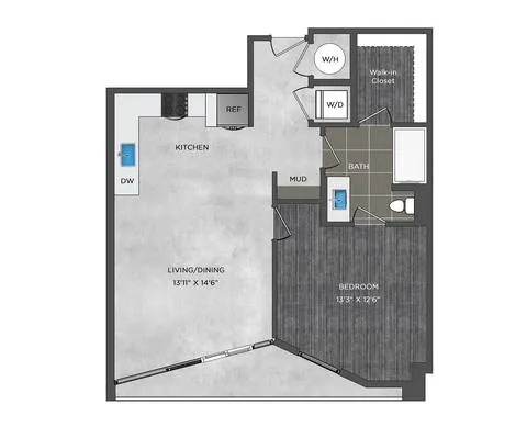 Atelier Rise apartments Dallas Floor plan 15