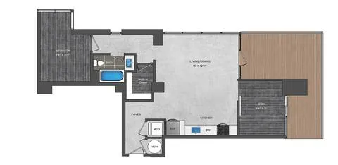 Atelier Rise apartments Dallas Floor plan 17