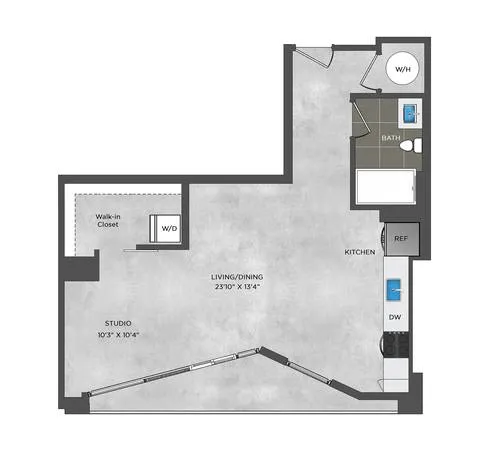 Atelier Rise apartments Dallas Floor plan 2