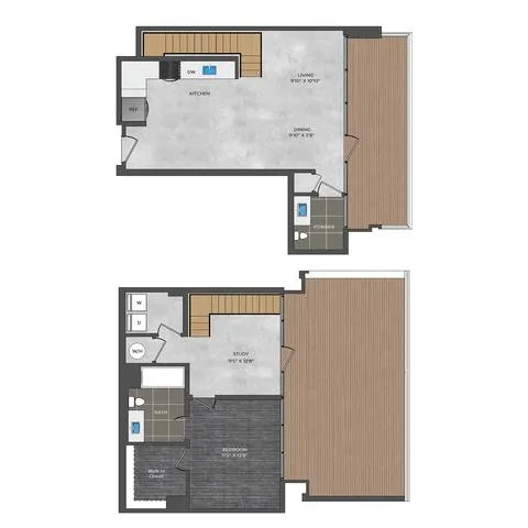 Atelier Rise apartments Dallas Floor plan 21