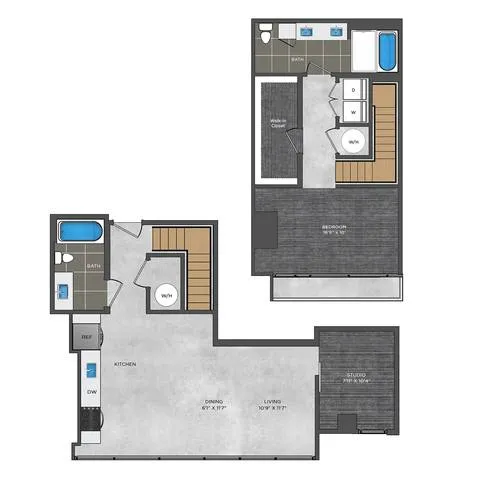 Atelier Rise apartments Dallas Floor plan 22
