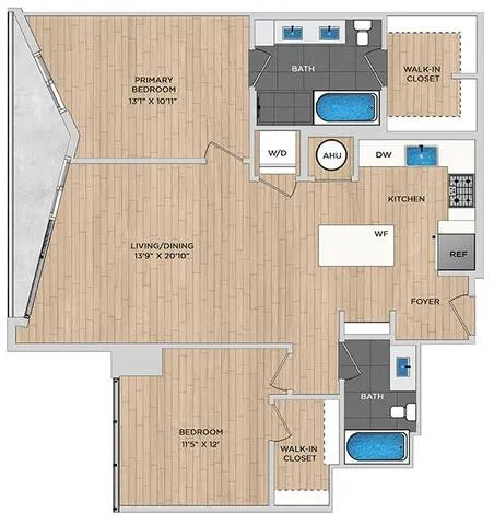 Atelier Rise apartments Dallas Floor plan 24